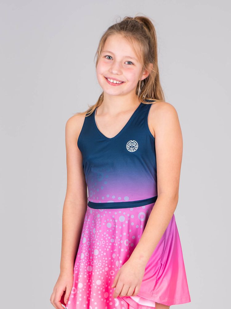 Colortwist Junior Dress - pink/ dark blue