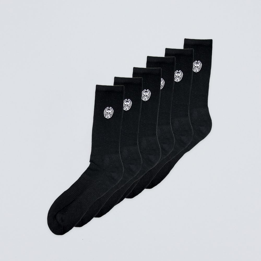 Don Carlito XXL Crew Move Socks 6 Pack - black