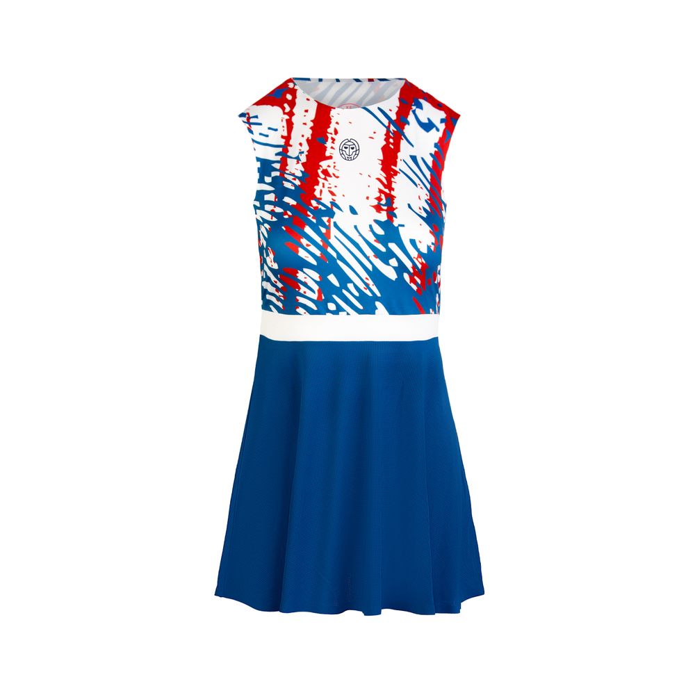 Sitina Tech Dress - blue, white, red