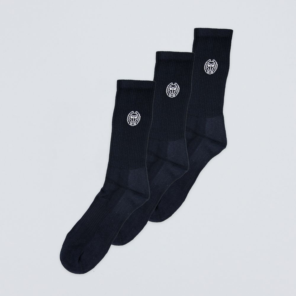 Don Carlito Crew Move Socks 3 Pack - dark blue