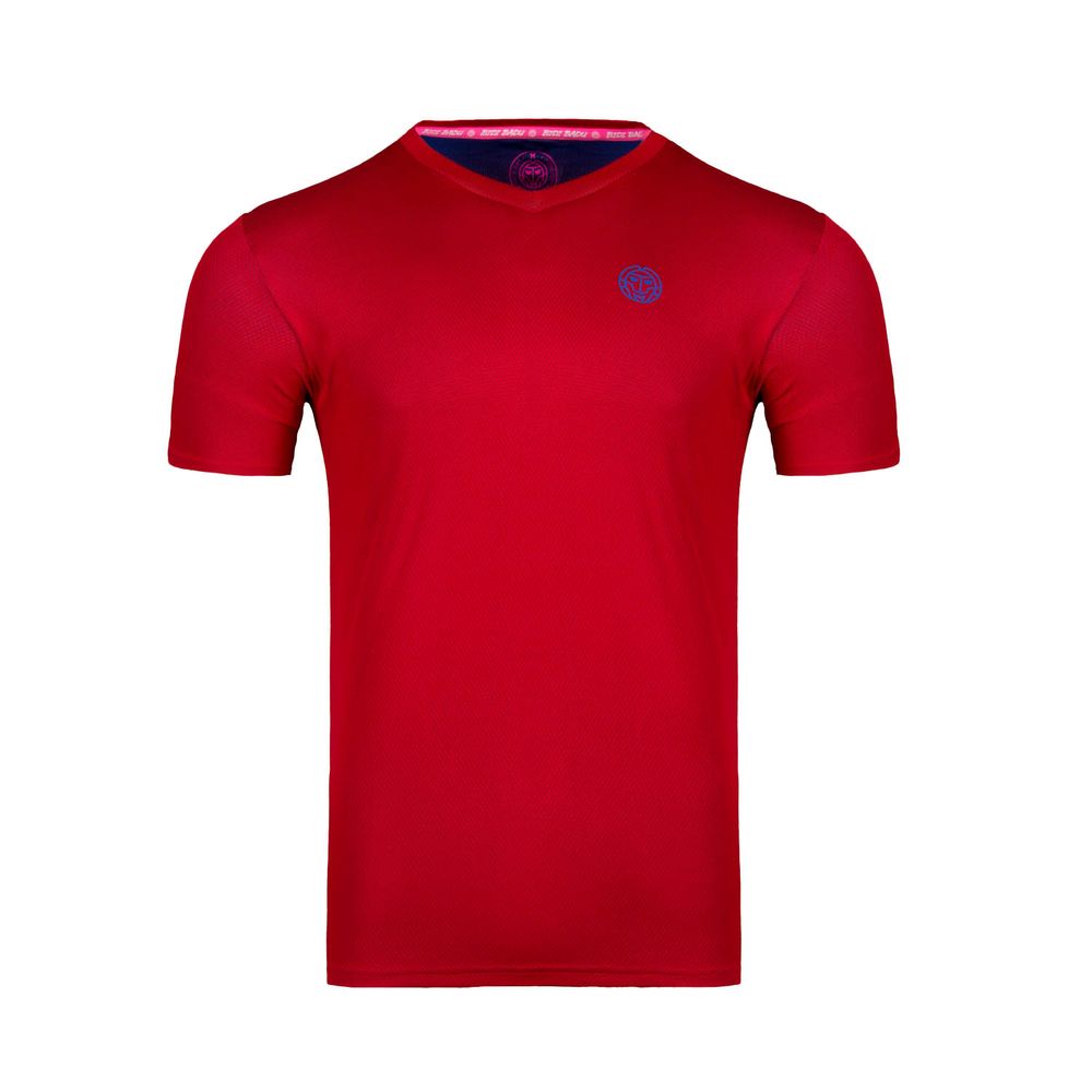 Ted Tech Tee - dark red/blue